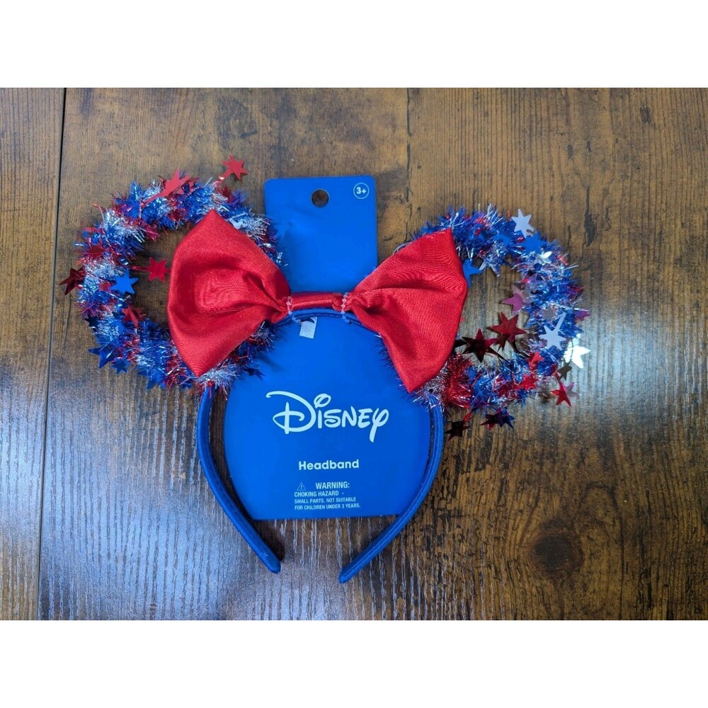 Disney Minnie Mouse Ears Americana Collection July 4th  New